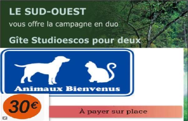 Gite Le Trefle Studioescos Exterior foto